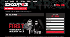 Desktop Screenshot of annapolis.schoolofrock.com